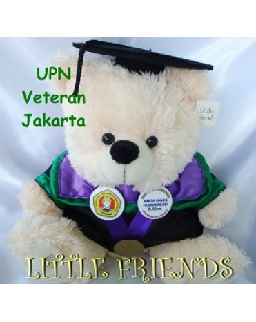 Boneka Wisuda Universitas Pembangunan Nasional Veteran Jakarta (30 cm)